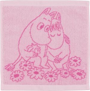 Moomin tw 25x25 Sweethearts pink GOTS