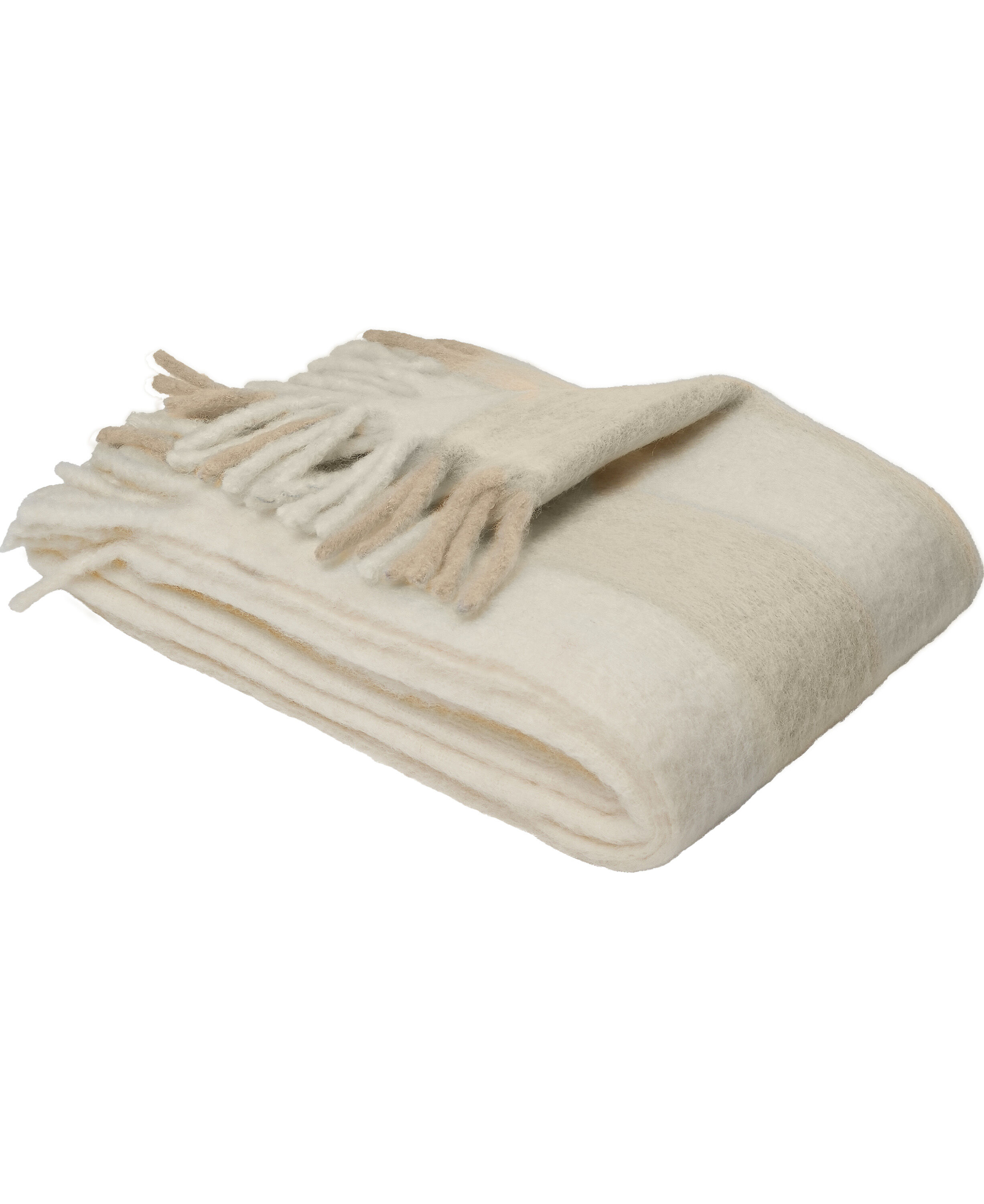 Fluffy pl&auml;d, Randig
