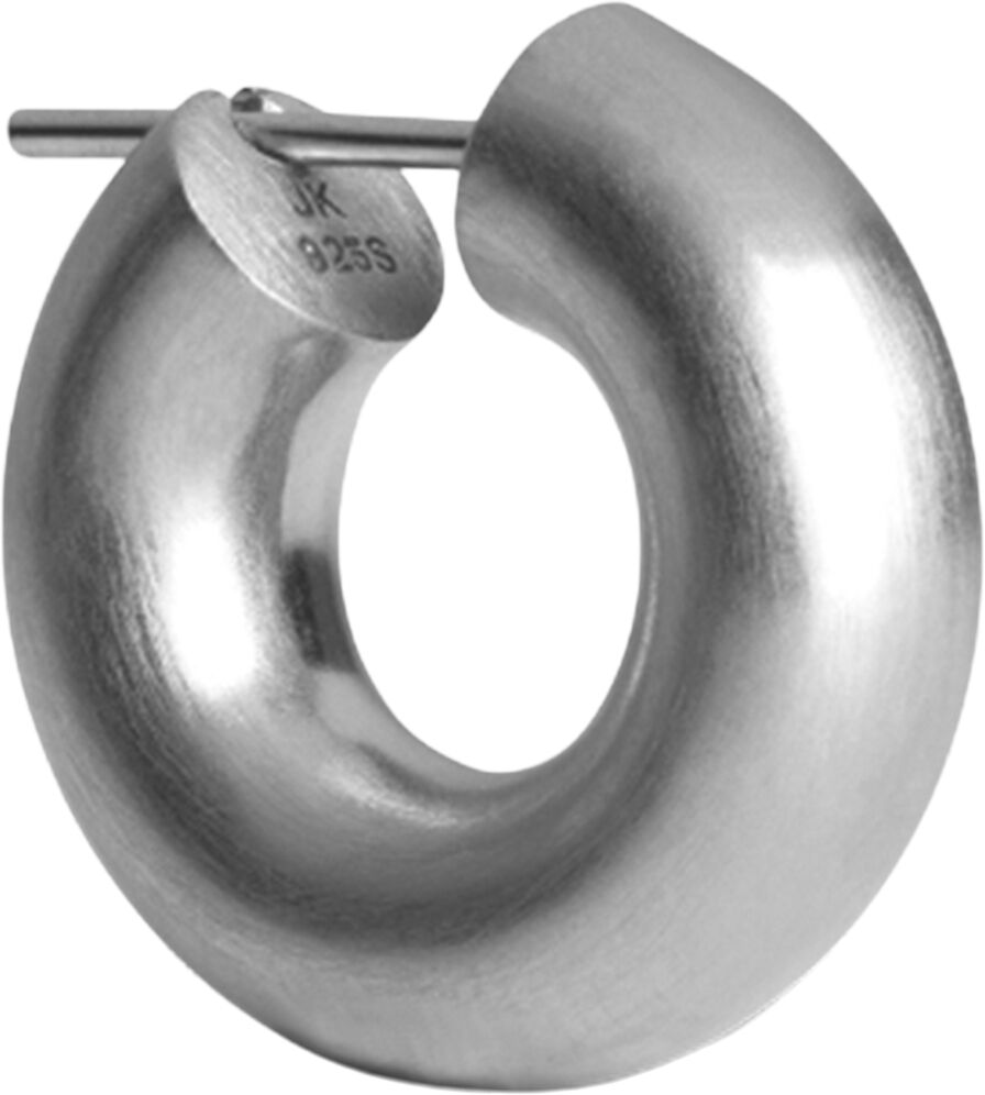 Small Chunky Hoop, sterling silver