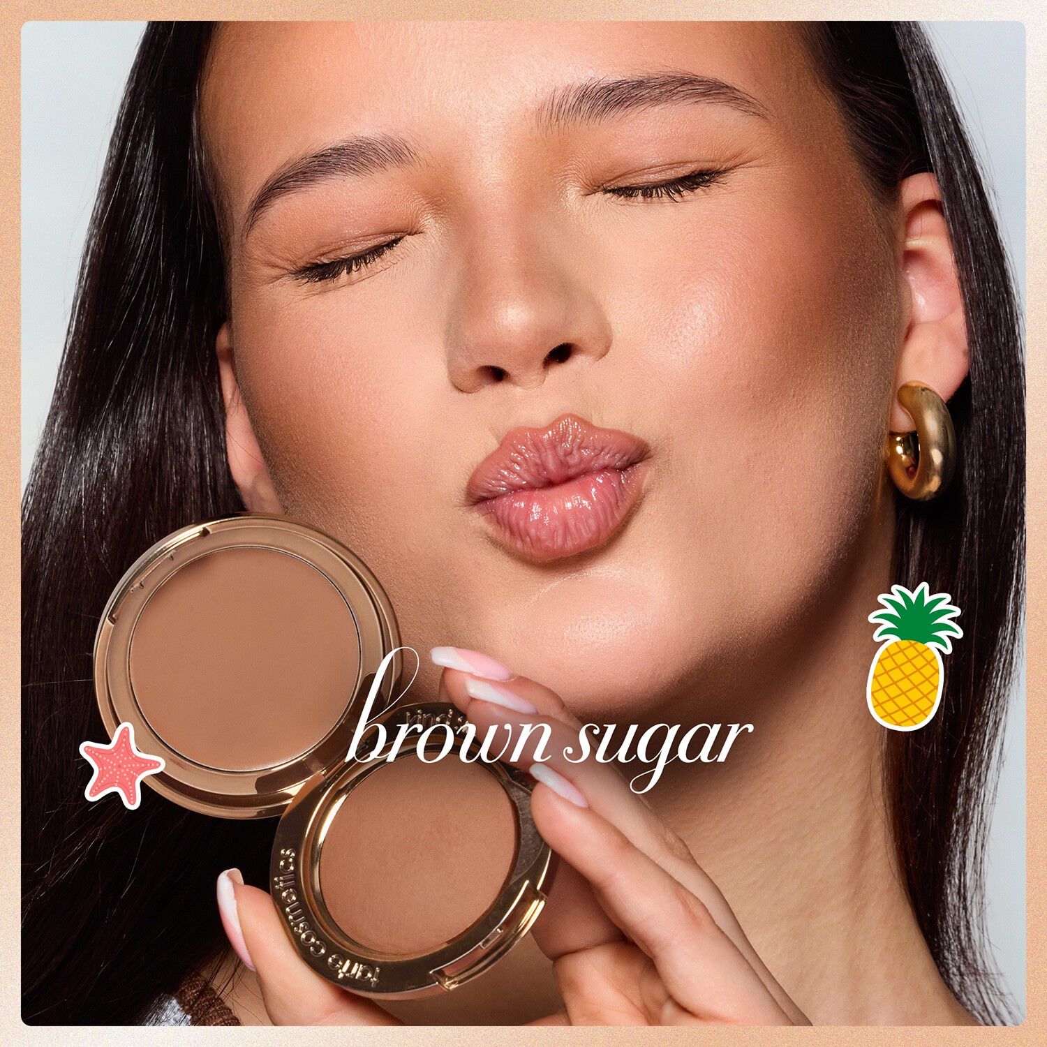 Macaron Sculpt & Bronze Duo - Duo av bronzer i kr&auml;m- & puderform