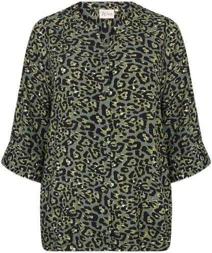 Curvy WA-MELINA 2 Bluse M&oslash;rkegr&oslash;n