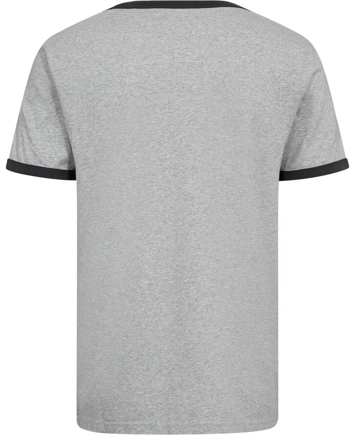 RETRO EMB RINGER TEE BRIGHT WH