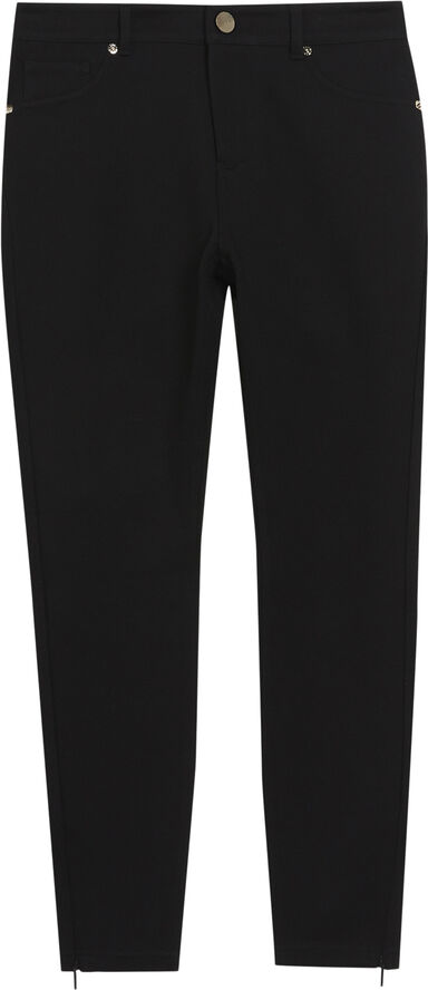 STRENTI skinny zip cuff ponti jegg