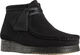 Wallabee Boot. Black Sde, D, 4