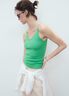 V-neck knitted top