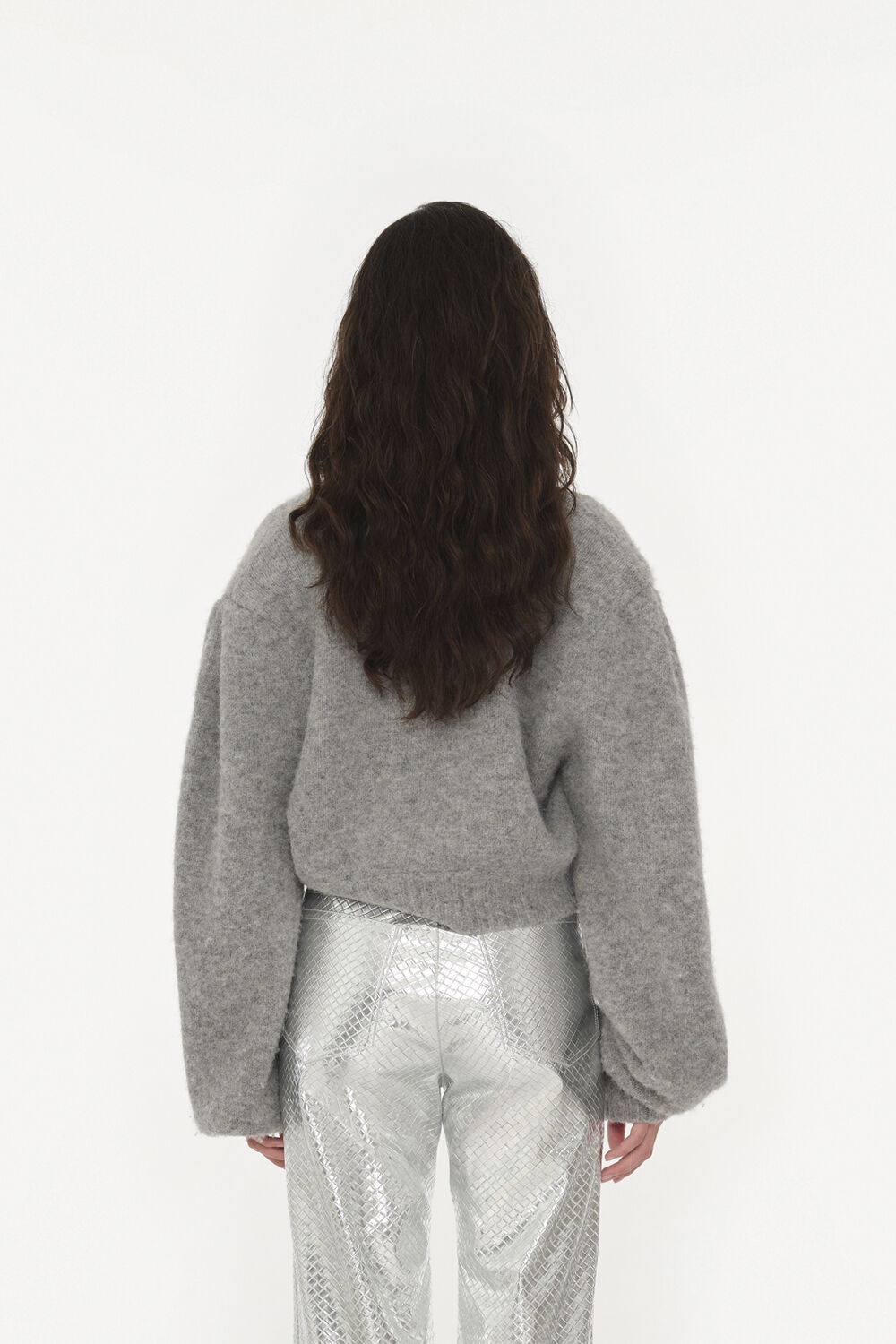 KNIT CROPPED CARDIGAN