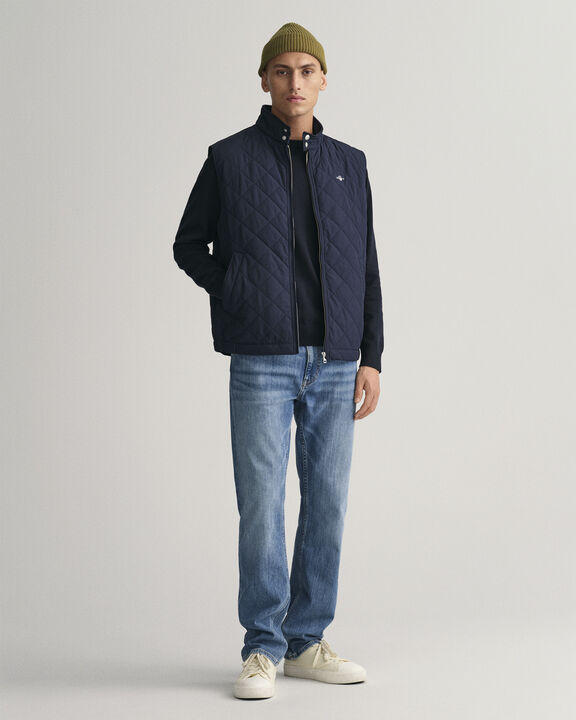 QUILTED WINDCHEATER VEST