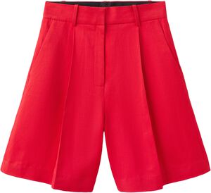 Straight mid-rise bermuda shorts