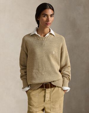 Logo Cotton Crewneck Sweater