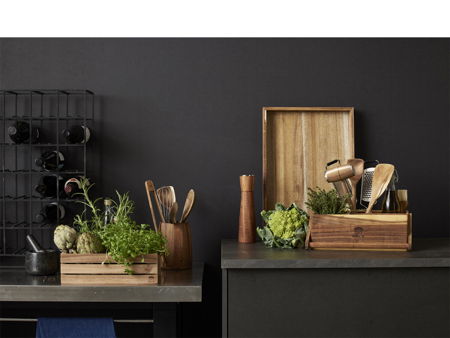 L&aring;dset 2 st Akaciatr&auml;