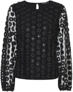 Blouse_ Knit and Circle Lace