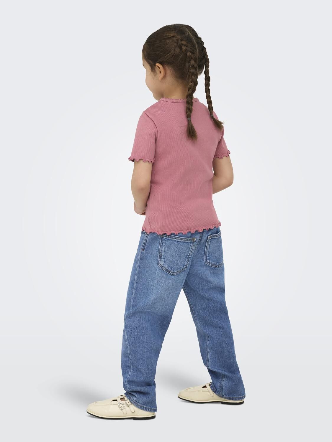 Kmgtrinny Ss Sld Oneck Top Jrs Noos