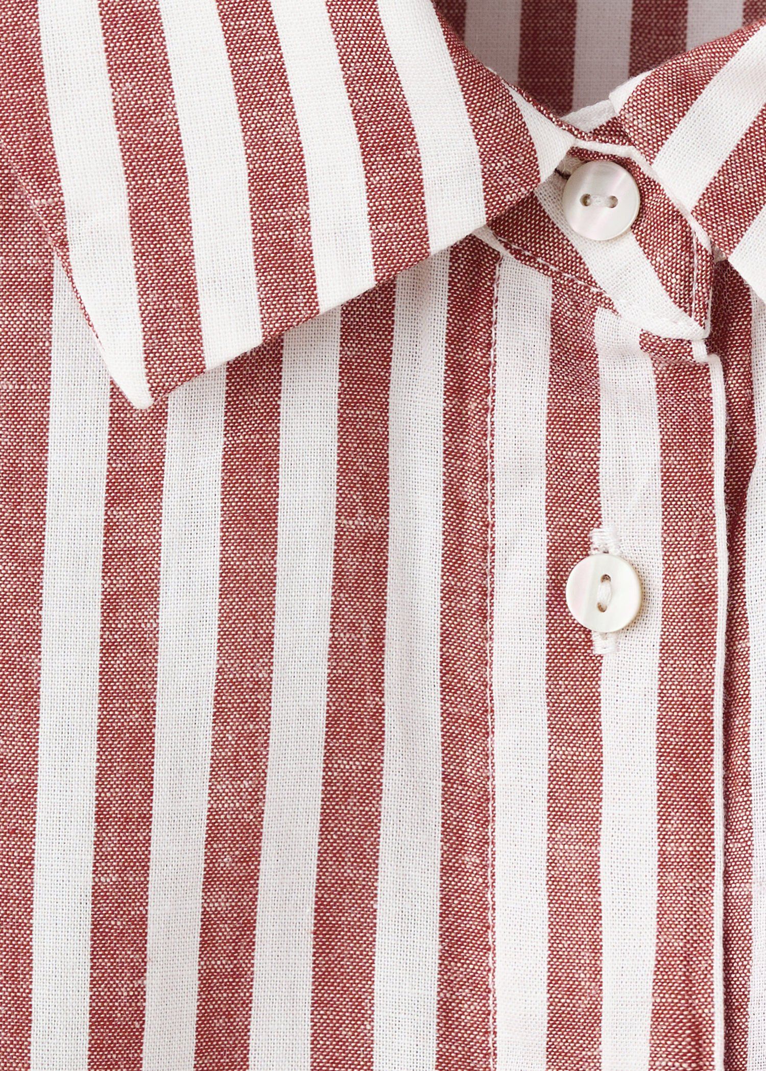 Striped cotton linen shirt