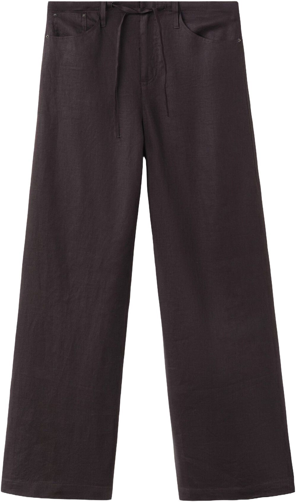 Bow linen trousers
