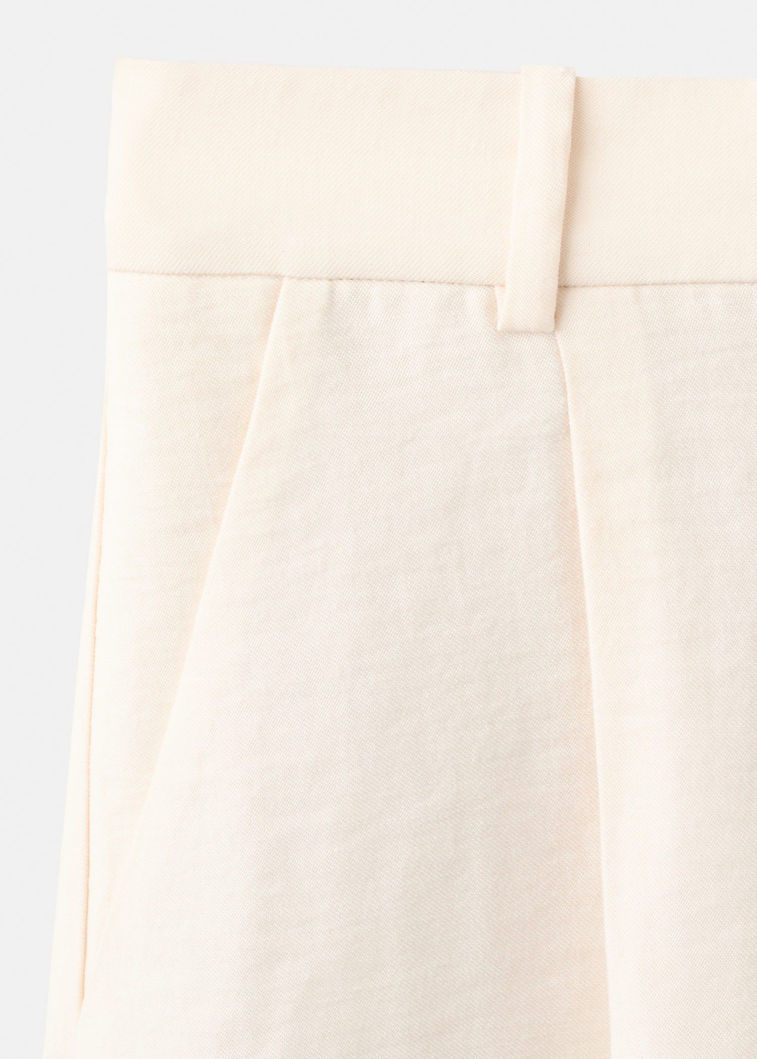 Straight-fit high-waist bermuda sho