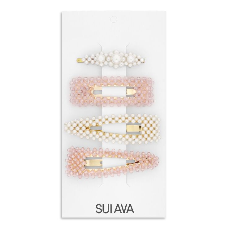 Pearly Hair Clips // 4 pcs