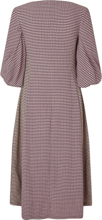 2247 Patchwork Jersey, Three-Quarter Sleeve Midi Dress