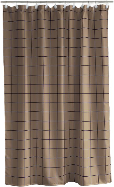 Duschdraperi 180x200 Vista Warm Taupe
