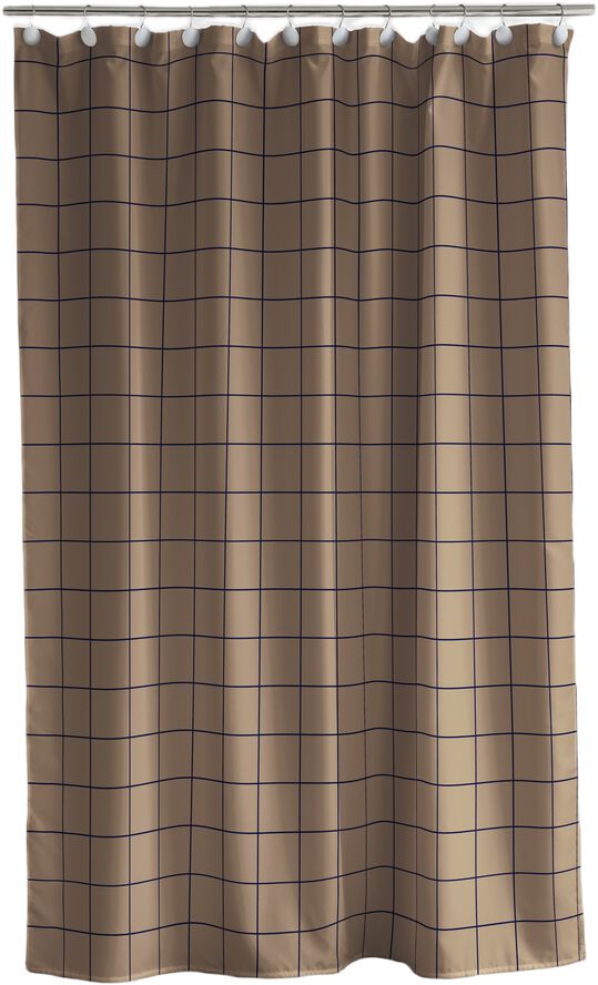 Duschdraperi 180x200 Vista Warm Taupe