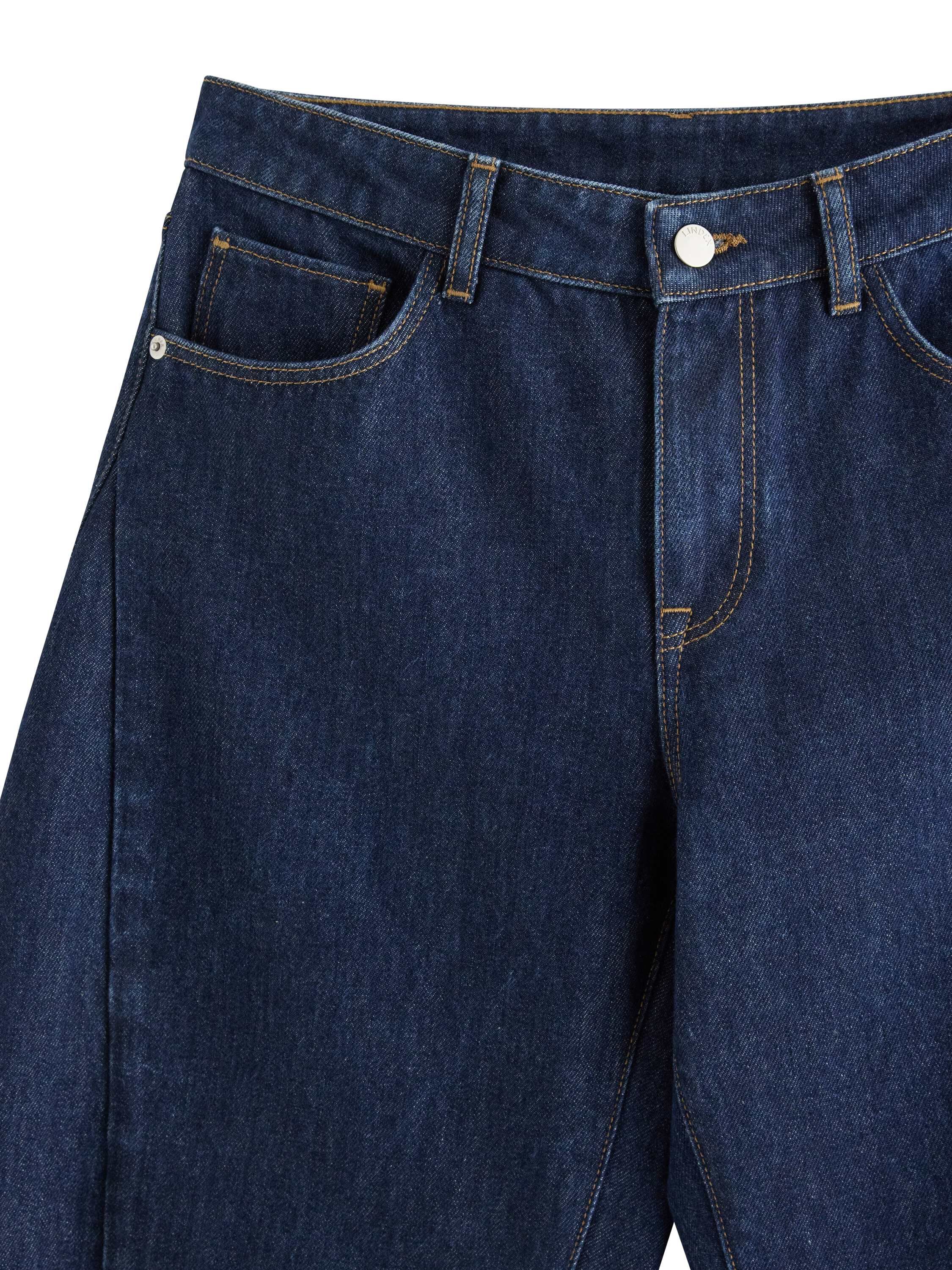 Trousers denim Barrel rinse