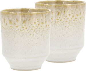 Mugg Styles 0,18 liter 2 st Creme/Sand Stengods
