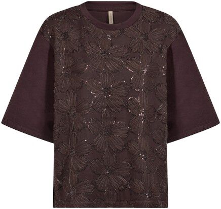 SC-BANU 345 T-shirt M&oslash;rk blomme