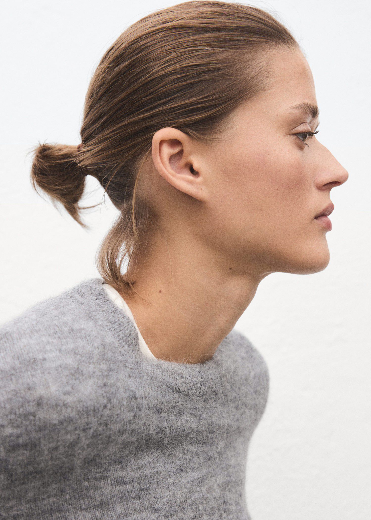 Knitted wool blend sweater