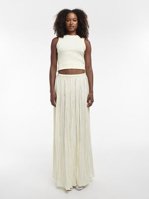 TSTHEA HR WAIST CRINKLE MAXI SKIRT