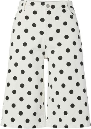 PCSALUME MW WIDE DENIM SHORTS