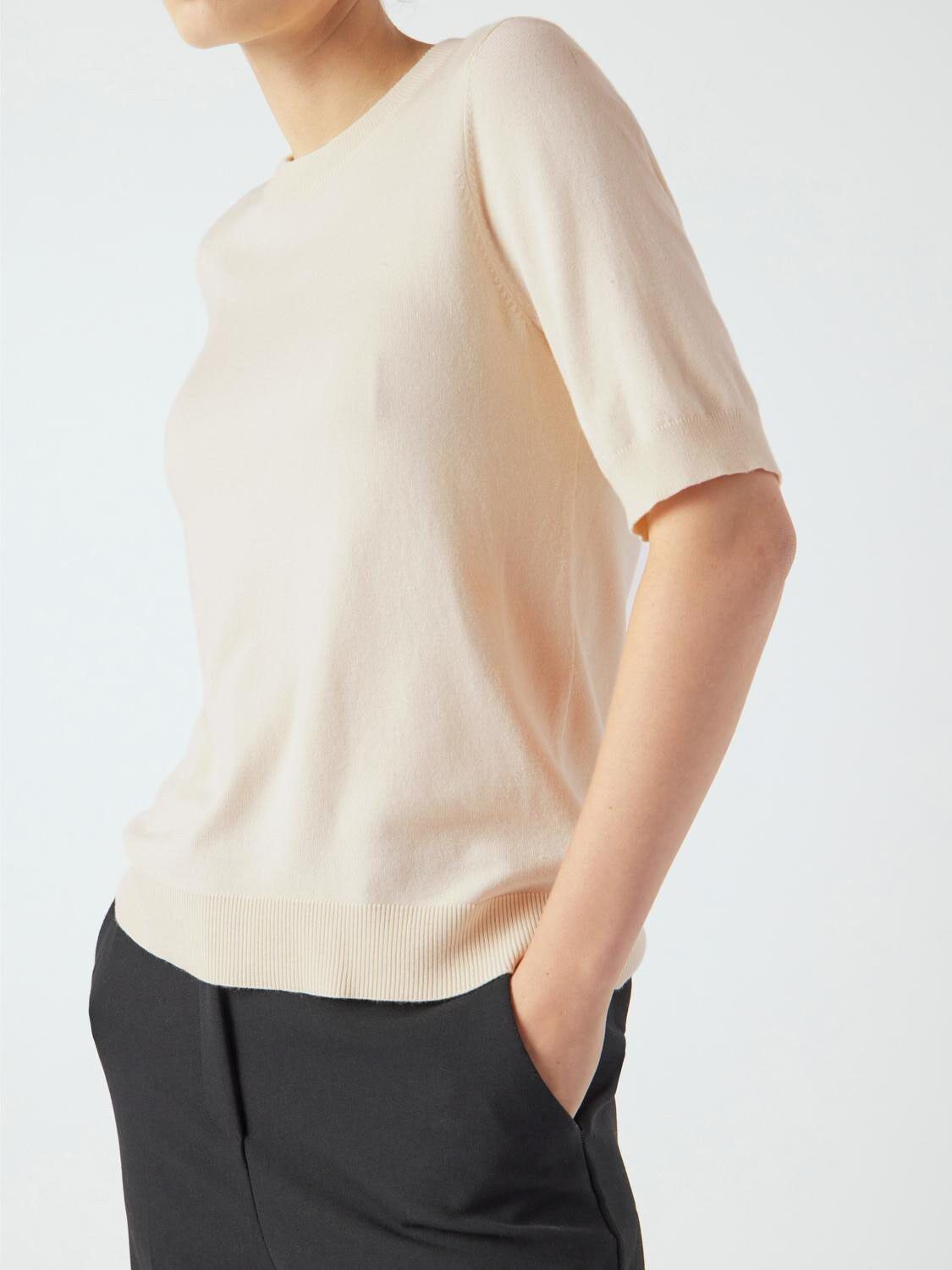 YASLENA SS KNIT PULLOVER S. NOOS