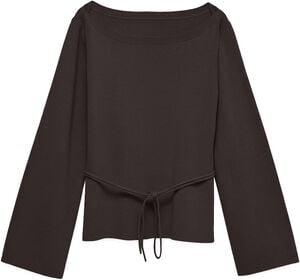 AWHANNA LS BOATNECK KNIT TOP
