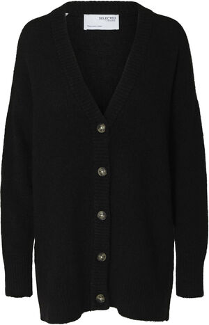 SLFMALINE LS WOOL KNIT LONG CARDIGAN NOO