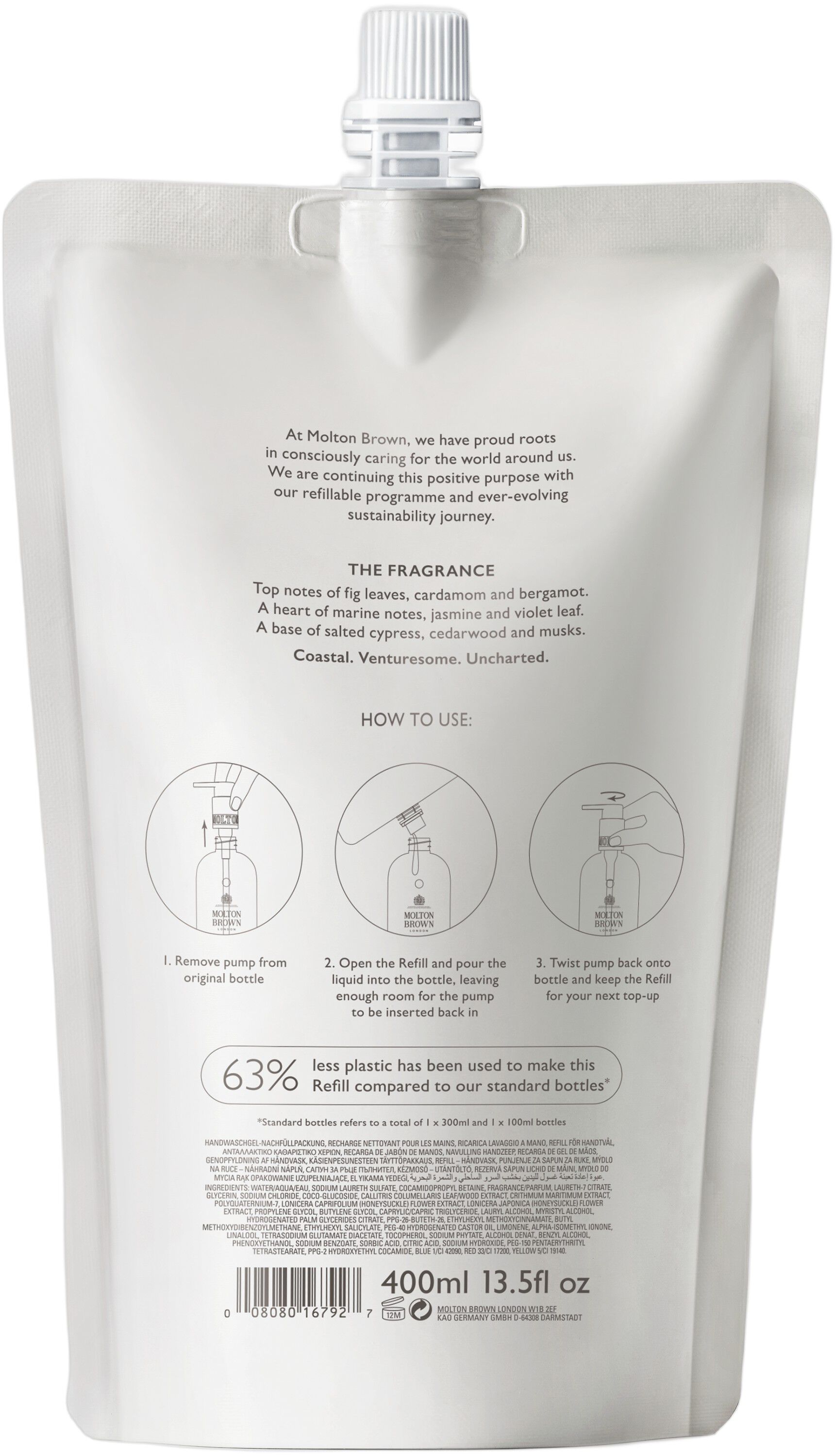 COASTAL CYPRESS & SEA FENNEL HAND WASH REFILL