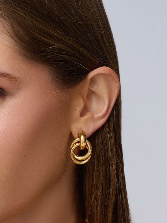 Women's Double Hoop Earrings