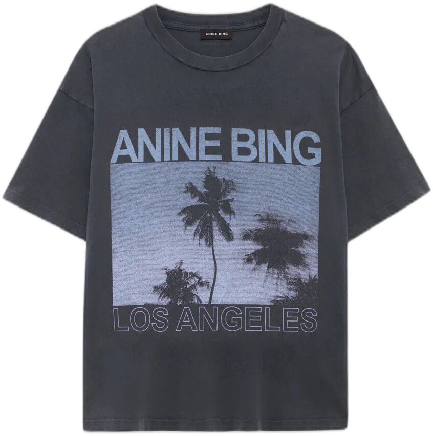 CADE TEE PALMS - WASHED GREY