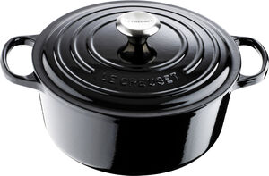 Rund støbejernsgryde 5,3L Black