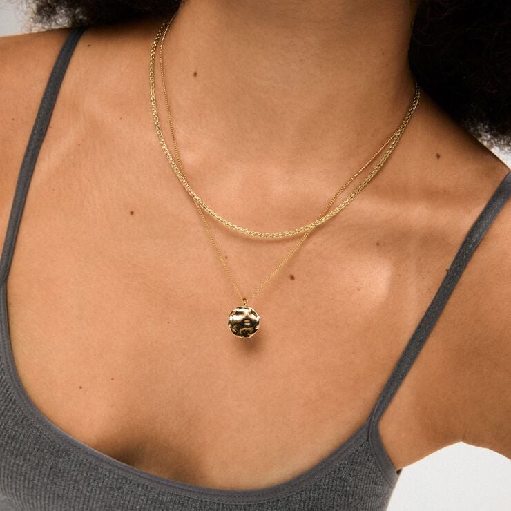 DECLAN necklace 2-in-1 set, gold-plated