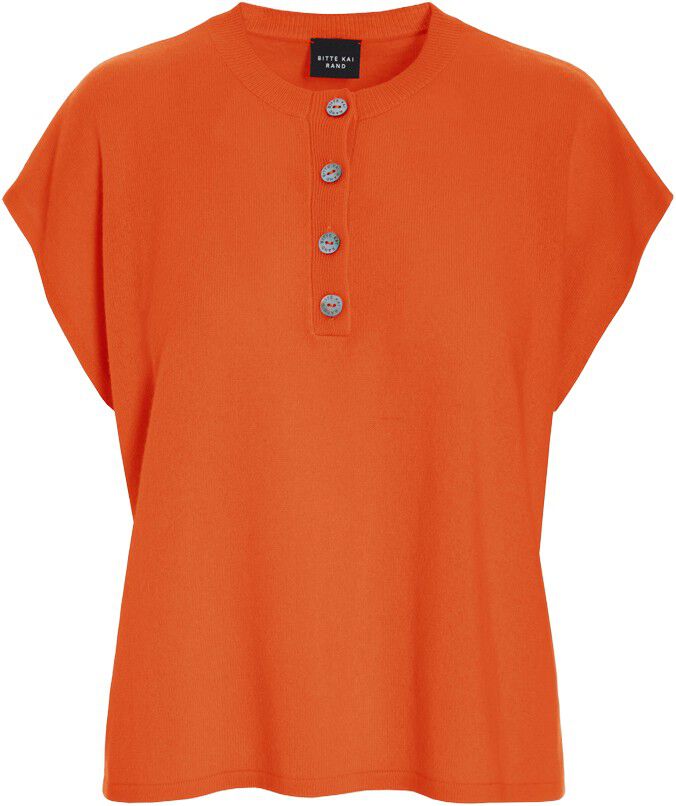 Kumo cashmere bluse med knapper