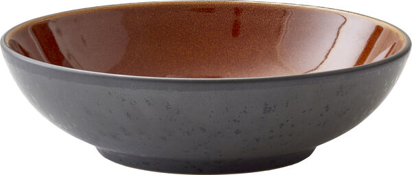 BITZ Pastaskål Dia. 20 x 6 cm Svart/amber