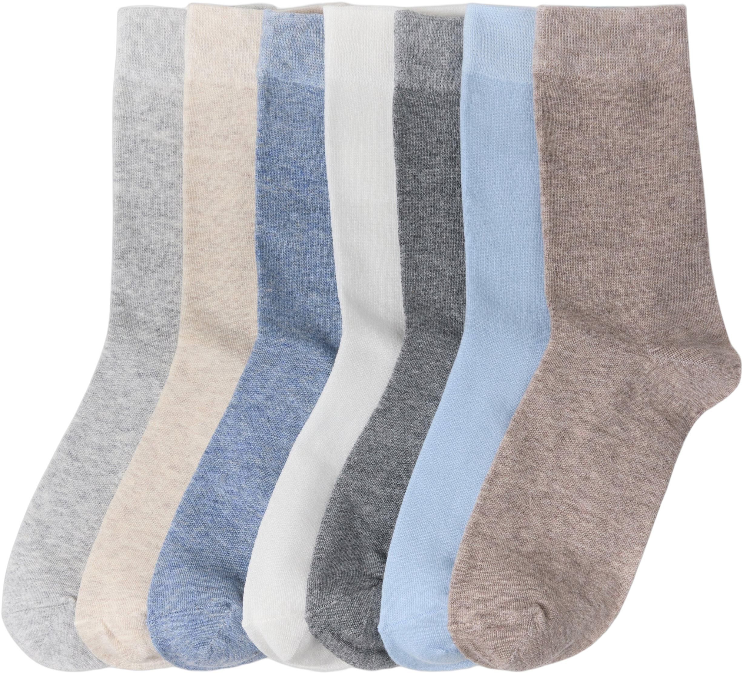 Myke bomullssokker i forskjellige f