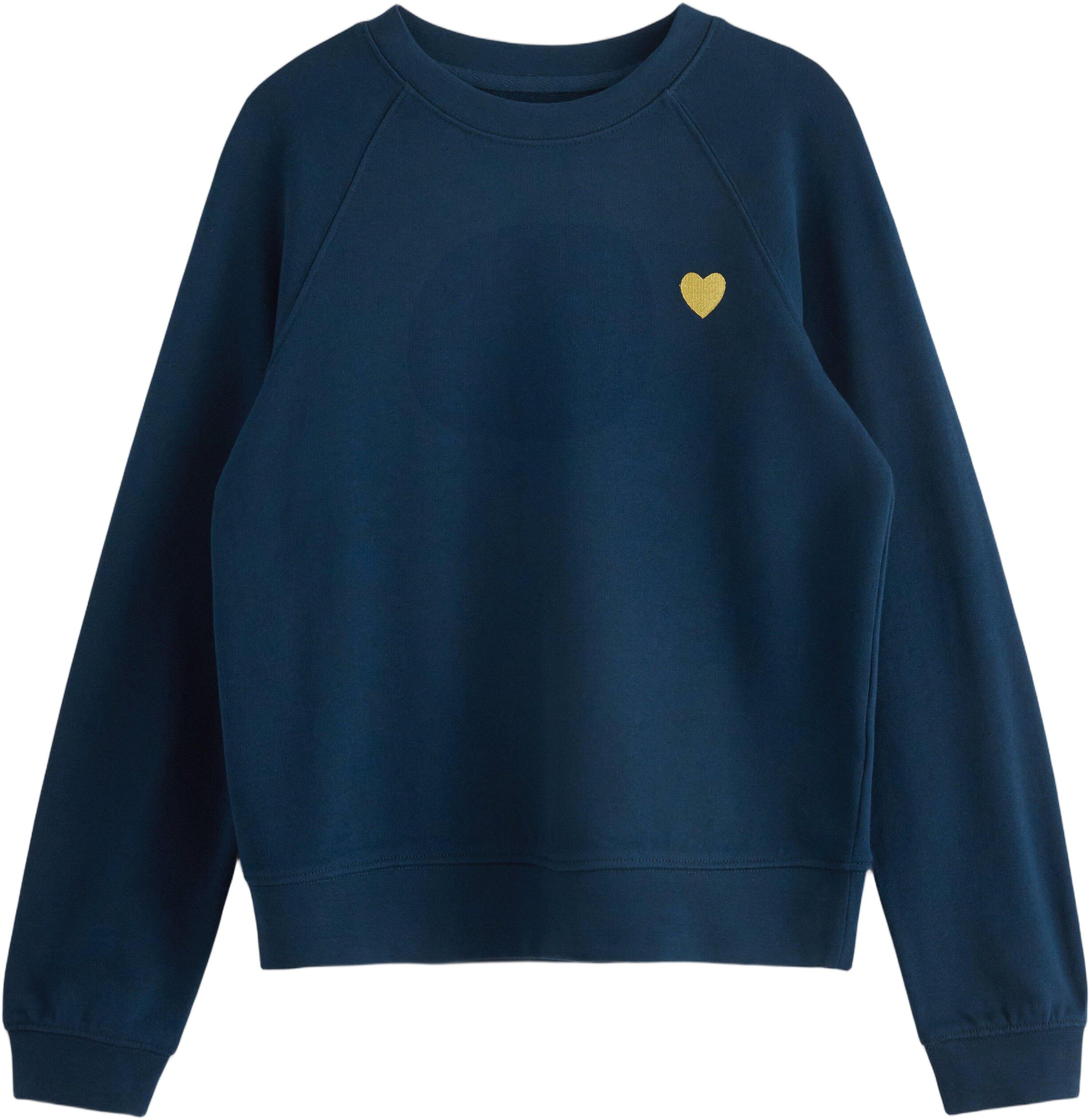 Sweatshirt i mjuk bomull med avslap