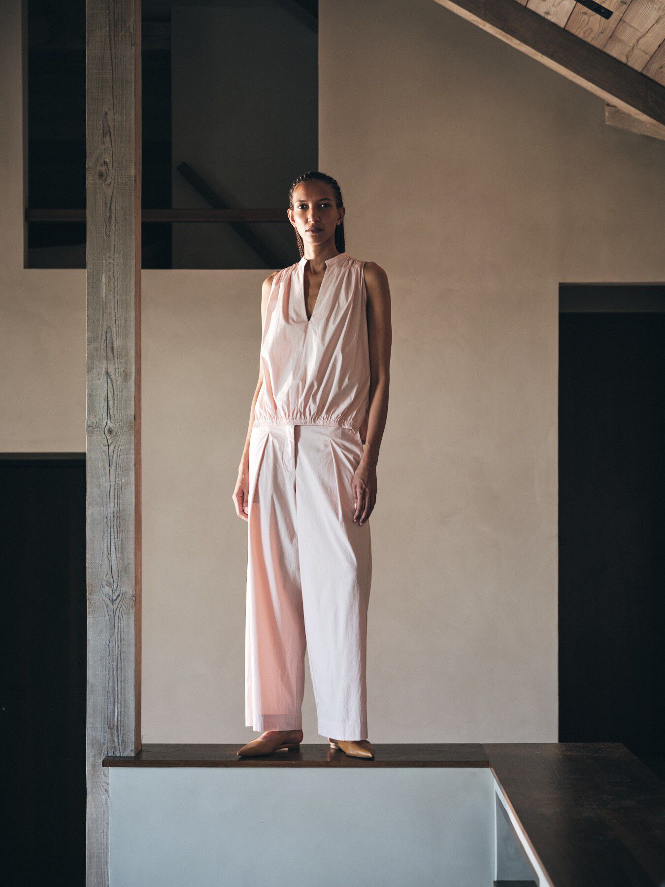 Papery parallel pants - Enel