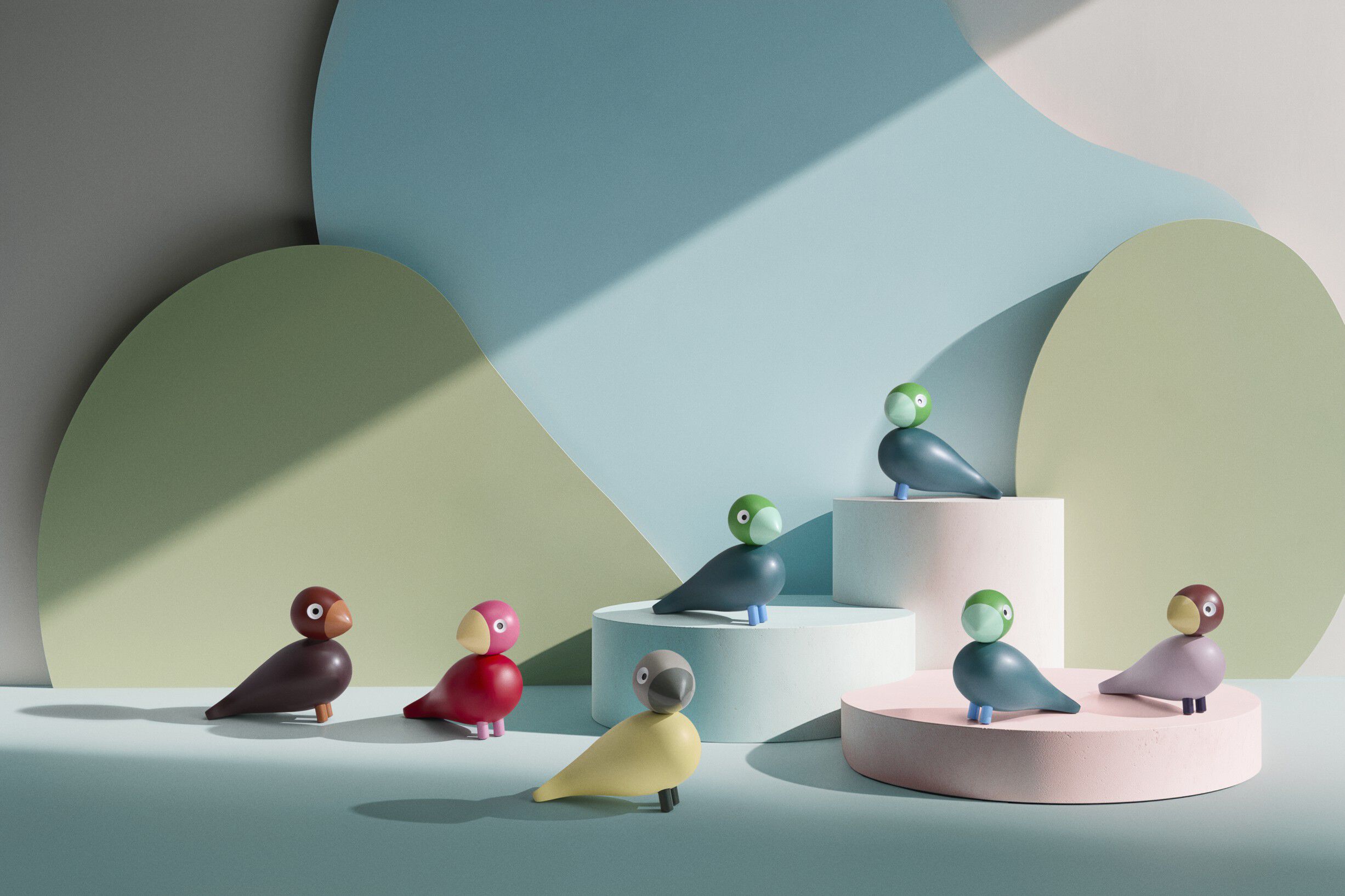 Year Bird Birk 2026 H12. 5 cm m&oslash;rk gr&oslash;n