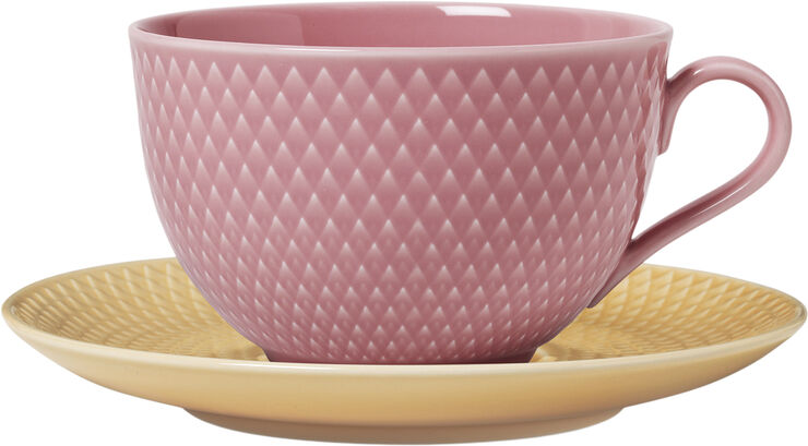 Rhombe Color Tekop m. underkop 39 cl rosa/sand porcelæn