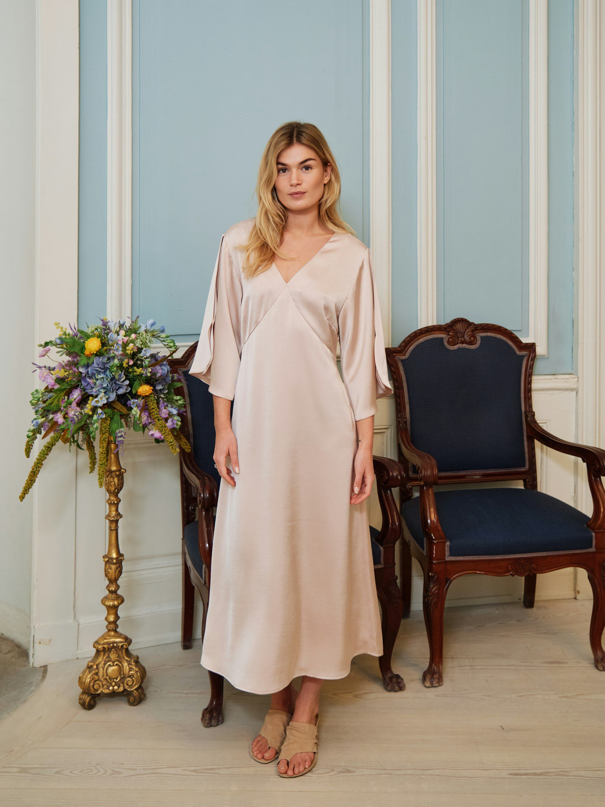 Remara Heavy Sateen Dress