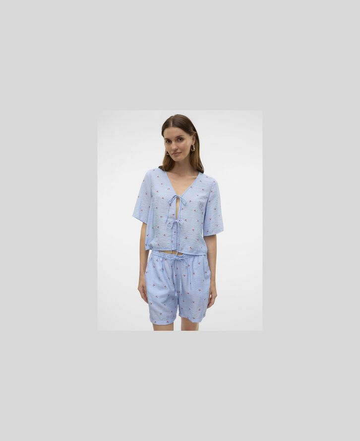 VMODETTE 2/4 TIE TOP WVN GA