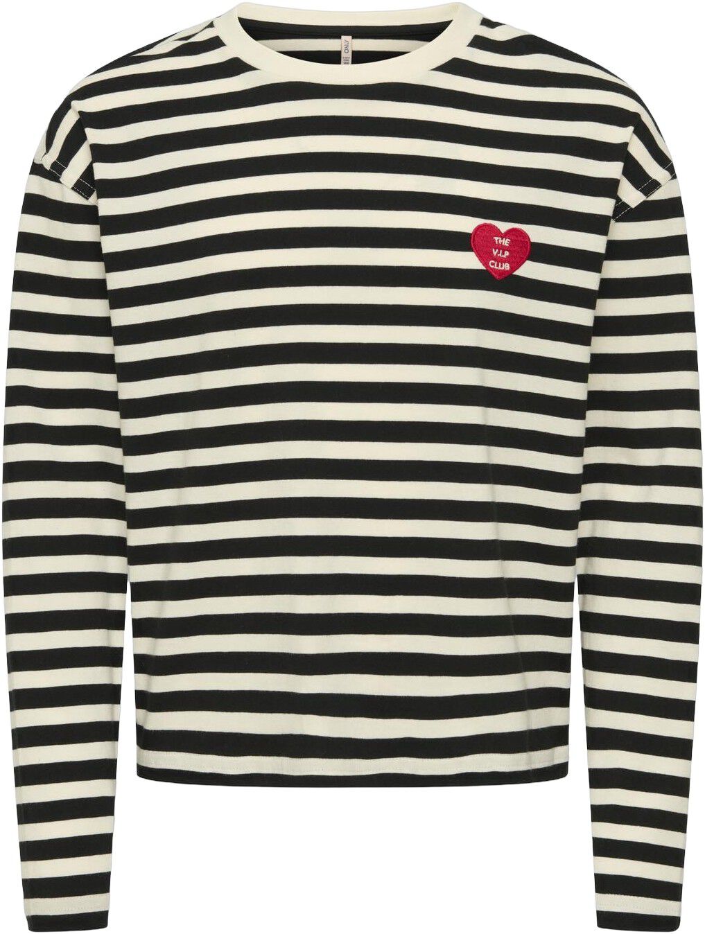 KOGLIVINA L/S O-NECK STRIPE TOP JRS