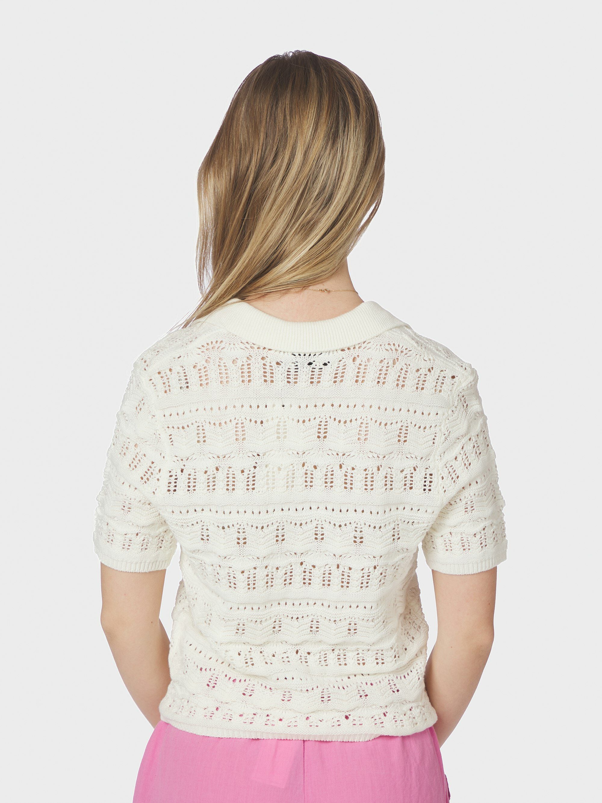 Marisini Stitch Polo Knit Top