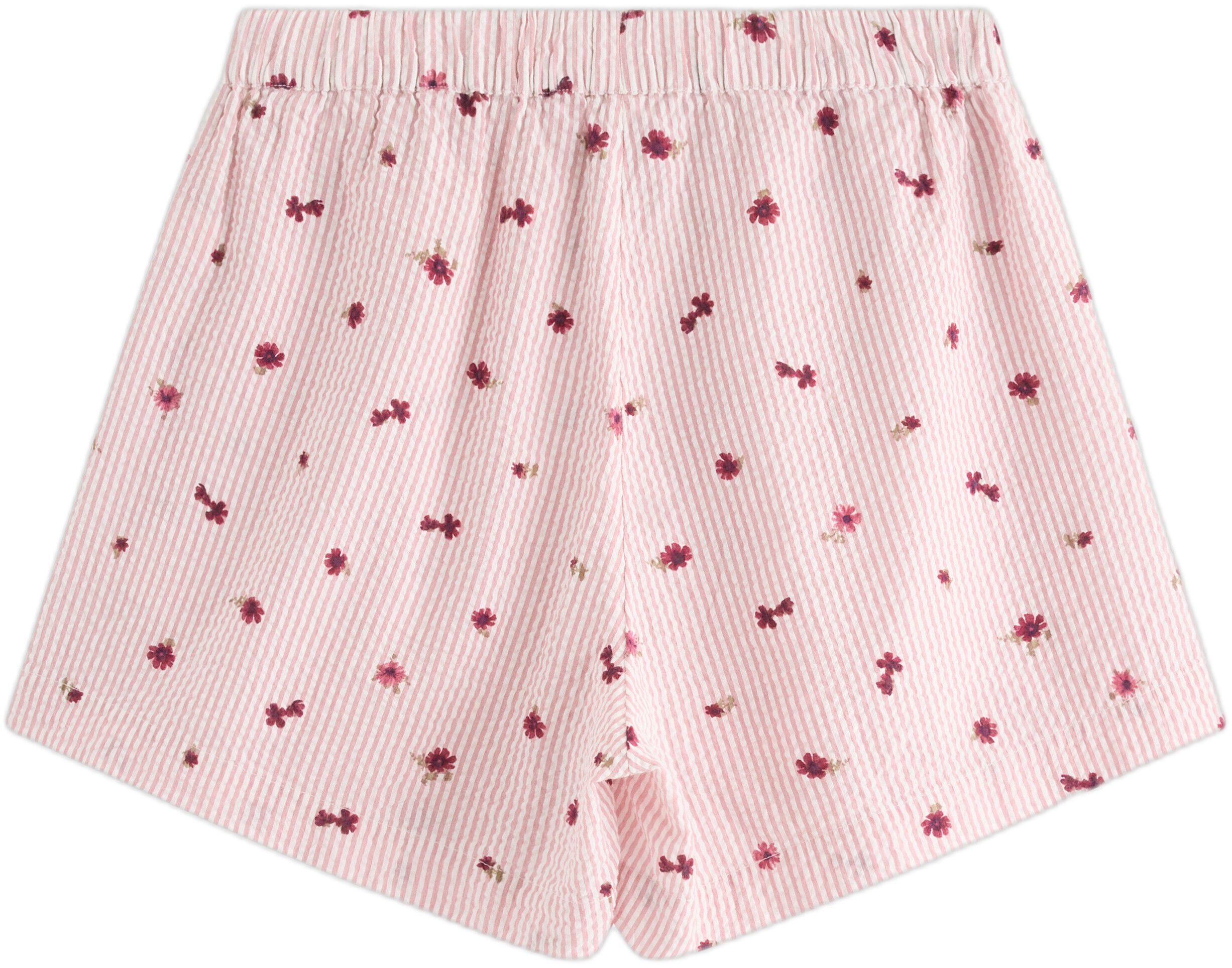 Soft pyjama shorts in seersucker wi