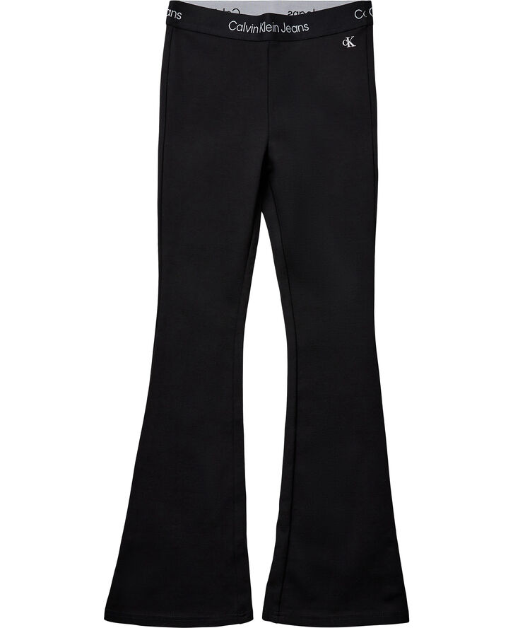 Flare trousers with logo